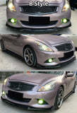 For Infiniti G25 G37 2004-2013 Carbon Fiber Car Front Bumper Splitter Spoiler Lip Diffuser Bumper Guard G25 G37 Lip Body Kit