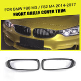 Dry Carbon Car Cover Decoration Front Grille Trim for BMW F80 M3 Sedan F82 F83 M4 Convertible Coupe 2 Door 14-17 Accessories
