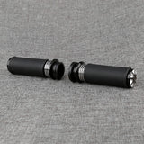 Black CNC 1'' Handlebar Hand Grips Fit For Harley Softail FLS FLST 1996-2015 2014 Touring Road King Electra Glide Sportster XL