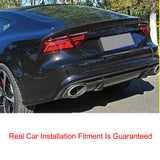 Prepreg Dry Carbon Fiber Rear Bumper Diffuser Lip Spoiler for Audi RS7 C7 Hatchback 2014-2018 Car Rear Bumper Protector Diffuser
