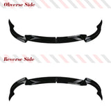 For Tesla Model 3/ Y 2017-2023 3PCS Car Front Bumper Lip Spoiler Splitter Trim Body Kits ABS Glossy Black Racing Front Lip