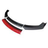 Front Bumper Spoiler for Volkswagen Passat B7 Splitter Protector Plate Lip 2010 to 2014 Type D Body Kit Skirts Glossy Black