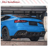 Car Rear Bumper Diffuser Lip Spoiler for Audi S5 B9.5 2020-2023 Real Carbon Fiber Car Rear Bumper Diffuser Lip Guard Spoiler