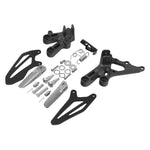 Motorcycle Front Driver Footpegs Footrest Pedals Bracket Set For Yamaha YZF R7 2022-2024
