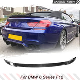 Carbon Fiber Trunk Racing Spoiler fits for BMW 6 Series F12 640i 650i M6 Convertible 2013-2018 Rear Boot Lid Highkick Wing Lip