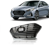 For 2018 2019 2020 Hyundai Sonata Front Car Grille Chrome Replacement Grille Body Kit