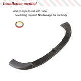 For Mercedes W166 GLE350 GLE43 AMG 2015-2018 Real Carbon Fiber Car Rear Roof Racing Spoiler Wing Rear Boot Lid Highkick Wing Lip