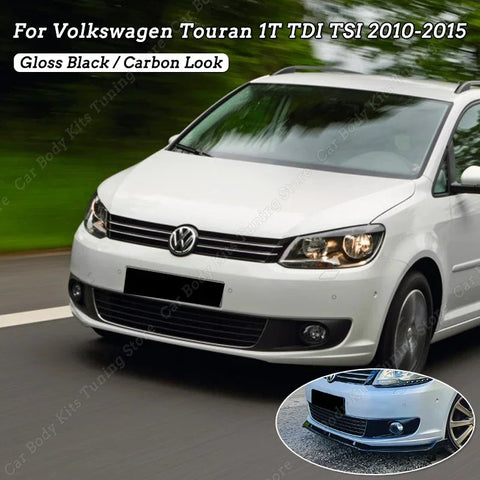 For Volkswagen For VW Touran 1T TDI TSI 2010 2011 2012 2013 2014 2015 Front Bumper Lip Splitter Spoiler Diffuser Body Kit Tuning