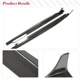 Side Skirts Extension Lips Aprons for Audi S5 B9.5 Sedan 2020-2023 Car Bodykit Bumper Dry Carbon Fiber Side Skirt Extension