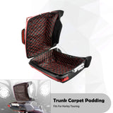 Motorcycle King Tour Pak Trunk Carpet Liner For Harley Touring Limited  CVO Road Electra Street Glide Road King FLHT 2014-2022