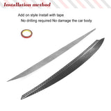 Dry Carbon Car Front Headlight Eyelids For Volkswagen VW Golf 7 7.5 MK7 MK7.5 GTI R R-line Headlamp Eyebrows Trim