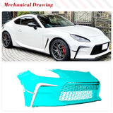 Carbon Fiber Front Bumper Splitters For Toyota GR86 2022 2023 Car Front Lip Splitters Flap Canards Apron