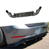 Carbon Fiber Rear Bumper Lip Fit For VW Golf 7.5 MK7.5 Standard And GTI 2017 2018 2019 Rear Diffuser Rear Bumper Spoiler FRP Kit