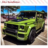 For Mercedes-Benz G Class W463 W464 G63 AMG Real Carbon Fiber Car Air Inlets Vent Front Air Scoop Front Vent Cover Body Kits