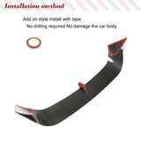 For Volkswagen VW Golf 8 MK8 GTI R 2021-2023 Hatchback Carbon Fiber Rear Trunk Lip Car Rear Roof Racing Spoiler Window Wing Lip