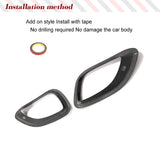 Dry Carbon Car Front Air Vent Trims For Jaguar F-TYPE Base 2021UP Car Side Vent Air Fender Racing Car Body Kits