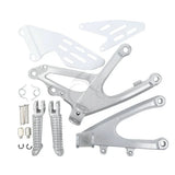 New Front Rider Footrests Foot Pegs Bracket Set For YAMAHA YZF R1 2007-2008
