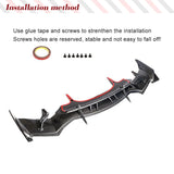 For Chevrolet Camaro Coupe 2016 2017 2018 Carbon Fiber Rear Trunk Spoiler Vulture Iris Sytle Customized Boot Lip Wing