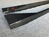 Dry Carbon Fiber Side Skirt Extensions Spoiler Rocker for BMW 3 Series G80 M3 Sedan 2021+ Side Skirts FRP Car Decoration