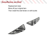 For BMW 3 Series G80 M3 2021 2022 Car Air Intake Replacement Style Dry Carbon Car Front Side Fender Air Vent Covers Trim