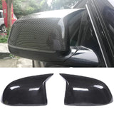 Car Rearview Mirror Caps Covers for BMW X3 G01 X4 G02 X5 G05 X6 G06 X7 G07 2020 Replace Mirror Covers Carbon Fiber / Gloss Black
