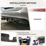 Carbon Fiber Car Rear Bumper Diffuser Chin Lip Spoiler for Jaguar XE Sedan 4-Door 2015-2017 Diffuser Dual Exhaust One Outlet