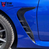 Carbon Fiber STi Style Fender Trim for Toyota GR86 ZN8 BRZ ZD8 Front Fender Air Vent Separator Body Kit