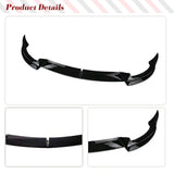 For Tesla Model 3/ Y 2017-2023 3PCS Car Front Bumper Lip Spoiler Splitter Trim Body Kits ABS Glossy Black Racing Front Lip
