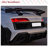 Dry Carbon Car Rear Bumper Diffuser Lip Spoiler for Audi R8 V10 GT Performance Coupe 2023 Facelift New R8 Carbon Diffuser