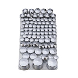 Motorcycle 87 pcs Chrome Black ABS Bolt Toppers Caps Cover Set For Harley Softail Twin Cam 1984-2006 2007-2013