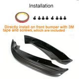 Carbon Fiber / FRP Front Bumper Splitters Flaps Apron Winglets For BMW 3Series F30 Standard Sedan 4 Door 2012 - 2018 Cupwings