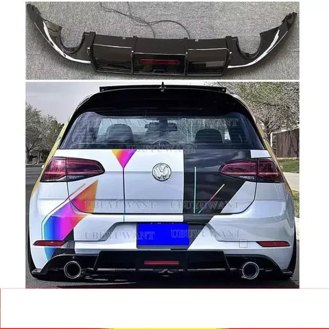 Lip Diffuser for Volkswagen GOLF 7 / 7.5 VII MK7 / 7.5 GTI R Series Hatchback Pre-replacement Rear Lip Bumper Diffuser MK8 GTI