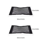 Car storage bag Trunk  Seat Elastic String Net Magic Sticker Universal Storage Bag Pocket Auto Organizer Seat Back Bag