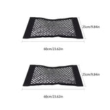 Car storage bag Trunk  Seat Elastic String Net Magic Sticker Universal Storage Bag Pocket Auto Organizer Seat Back Bag
