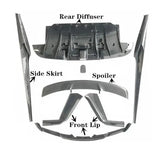 Real Carbon Fiber Body Kit For Ferrari 488 GTB 2015-2021 Front Bumper Lip Rear Diffuser Side Skirt Wind Knife Spoiler Lamp Cover