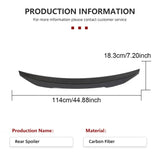 Carbon Fiber Rear Spoiler Wing for Kia Stinger 2018-2023 Rear Trunk Boot Racing Spoiler Wing Car Body Kits Rear Wing Lips