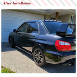 For Subaru Impreza STI WRX 2002-2009 PU Black Car Rear Wide Wheel Arch Flares Trim 2PCS Racing Body Kits Rear Wide Fender 2pcs