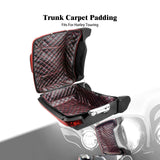 Motorcycle Pack Trunk Carpet Liner Leather Bags Pad Inner Pad For Harley Touring Road King Street Electra Road Glide CVO 2014-Up
