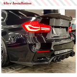 Car Rear Bumper Diffuser Lip Spoiler for BMW F80 M3 F82 F83 M4 Bumper 2014-2018 Sedan Carbon Fiber Car Rear Bumper Cover