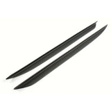 Rear Window Side Spoiler Wing Trunk Trim Sticker for BMW E71 X6 2008 - 2013 PU Unpainted Black