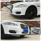 For Jaguar XJ XJL Glossy Black Car Front Bumper Splitter Lip Diffuser Spoiler Protector Cover XJR Modified Body Kit 2011-2020