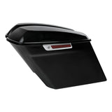 Motorcycle 5" Extended Stretched Hard Saddlebags Saddle bag For Harley Touring Street Electra Glide Road King 2014-2024 2020 19