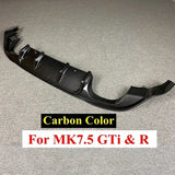 For Volkswagen Golf 7.5 GTI MK7.5 GTI TCR Car Rear Bumper Diffuser Rear Side Splitter Spoiler Lip for MK7.5 Golf 7.5 Standard