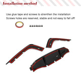 Carbon Fiber Rear Bumper Diffuser Lip Spoiler For KIA Stinger GT EX Hatchback 2018-2022 Car Rear Diffuser Lip Spoiler Guard