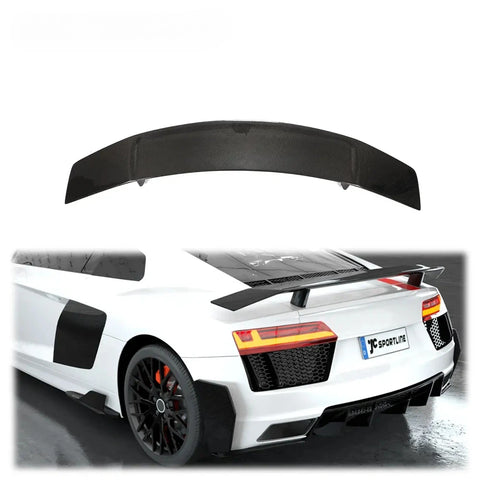 Dry Carbon Fiber R8 Rear Trunk Ducktail Wing Spoiler For Audi  coupe 2016-2018