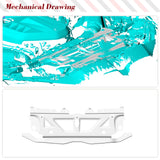 Replacement Style Dry Carbon Fiber Car Water Tank Radiating Plate Cover For BMW M2 G87 M3 G80 M4 G82 G83 2021-2023 Tuning Parts