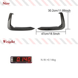 Carbon Fiber Car Front Bumper Canards Fog Lamp Cover For Audi A5 Sline S5 2017-2019 B9 2PCS Front Bumper Fins Canards Body Kits