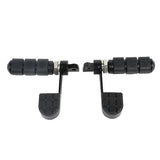 Motorcycle Vibration Chrome Stirrup Heel Foot Rest Pegs For Harley Sportster XL 883 1200 Softail DYNA FXDF FAT BOB FXDC FXWG