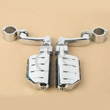 Universal Highway FootPeg Footrest For Harley 32MM Engine Guard Crash Bar Chrome Kawasaki Suzuki Bar motorcycle