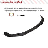 Car Front Bumepr Lip Spoiler Splitters Bumper Guard for BMW 2 Series M2 F87 Not for M2C 2015 - 2017 Carbon Fiber Front Body Kits